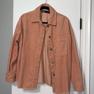Pink Zara corduory jacket